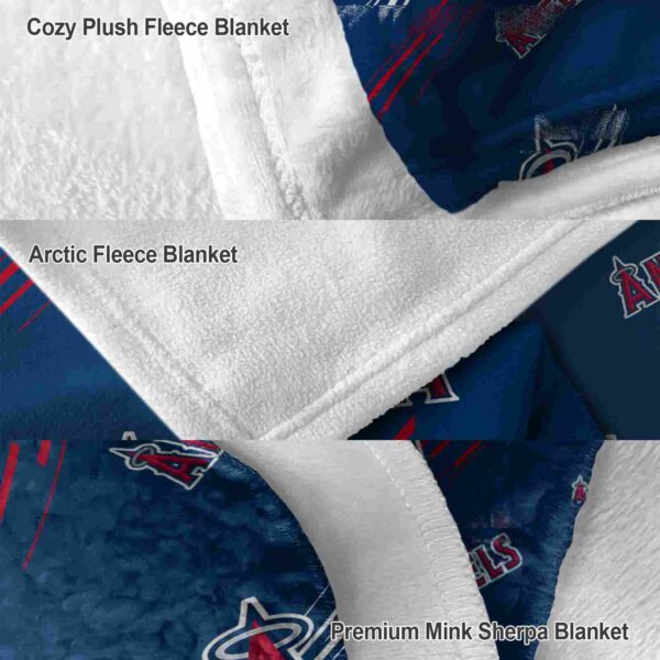 los angeles angels fan spirit blue blanket premium grade