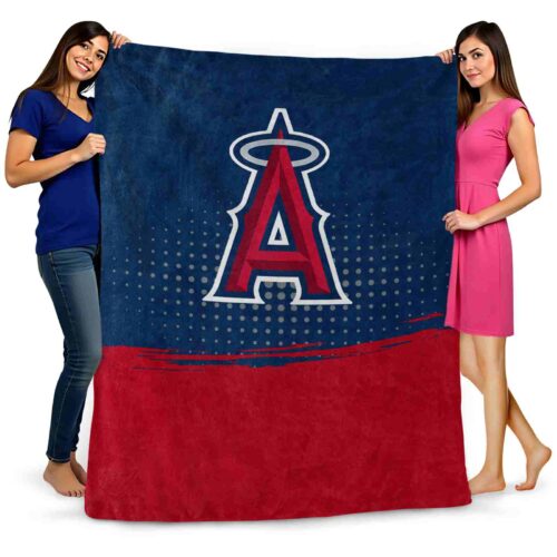 los angeles angels gradient dots blue blanket fashion forward