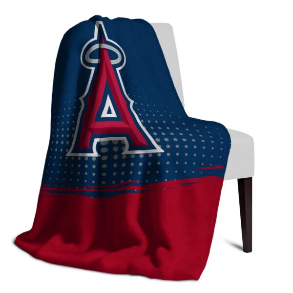 los angeles angels gradient dots blue blanket top rated