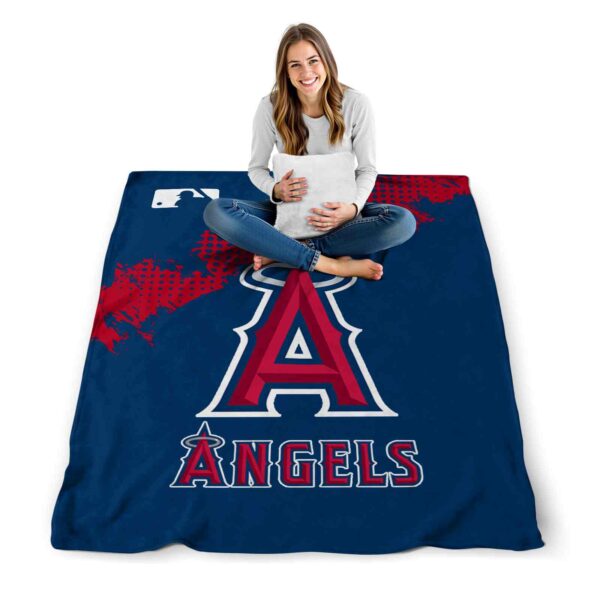 los angeles angels grunge texture blue blanket high quality