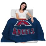 los angeles angels grunge texture blue blanket latest model