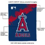 los angeles angels grunge texture blue blanket new arrival