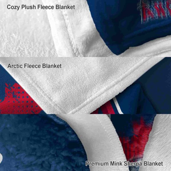 los angeles angels grunge texture blue blanket premium grade