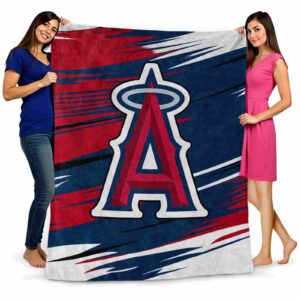 los angeles angels paint streaks blue white blanket fashion forward