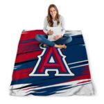 los angeles angels paint streaks blue white blanket high quality