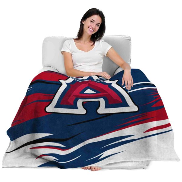 los angeles angels paint streaks blue white blanket latest model
