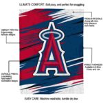 los angeles angels paint streaks blue white blanket new arrival