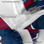 los angeles angels paint streaks blue white blanket premium grade