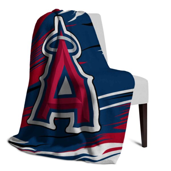 los angeles angels paint streaks blue white blanket top rated