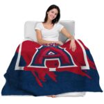 los angeles angels splatter effect blue blanket latest model