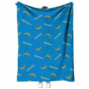 los angeles chargers diehard fans blue blanket best selling