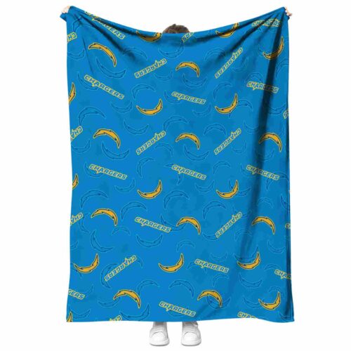los angeles chargers diehard fans blue blanket best selling