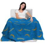 los angeles chargers diehard fans blue blanket latest model