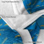 los angeles chargers diehard fans blue blanket premium grade