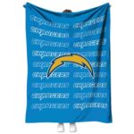 los angeles chargers fan pride blue blanket best selling