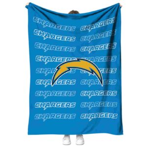 los angeles chargers fan pride blue blanket best selling