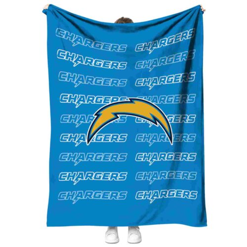 los angeles chargers fan pride blue blanket best selling