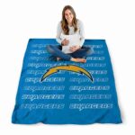 los angeles chargers fan pride blue blanket best selling