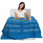 los angeles chargers fan pride blue blanket best selling