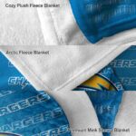los angeles chargers fan pride blue blanket best selling