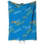 los angeles chargers fan spirit blue blanket best selling