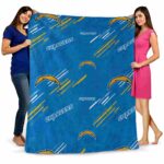 los angeles chargers fan spirit blue blanket best selling