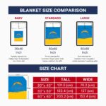 los angeles chargers gradient dots blue blanket best selling