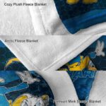 los angeles chargers three musketeers blue blanket best selling