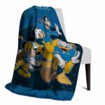 los angeles chargers three musketeers blue blanket best selling