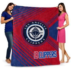 los angeles clippers diagonal stripes red blanket fashion forward