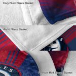los angeles clippers diagonal stripes red blanket best selling