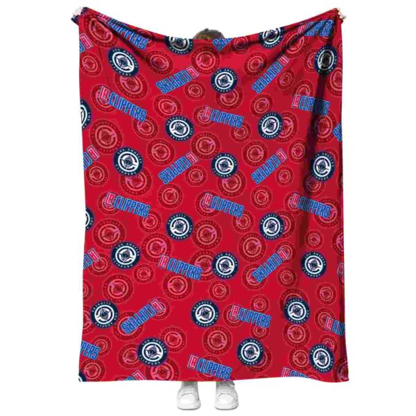 los angeles clippers diehard fans red blanket best selling