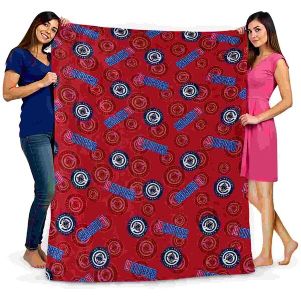 los angeles clippers diehard fans red blanket fashion forward