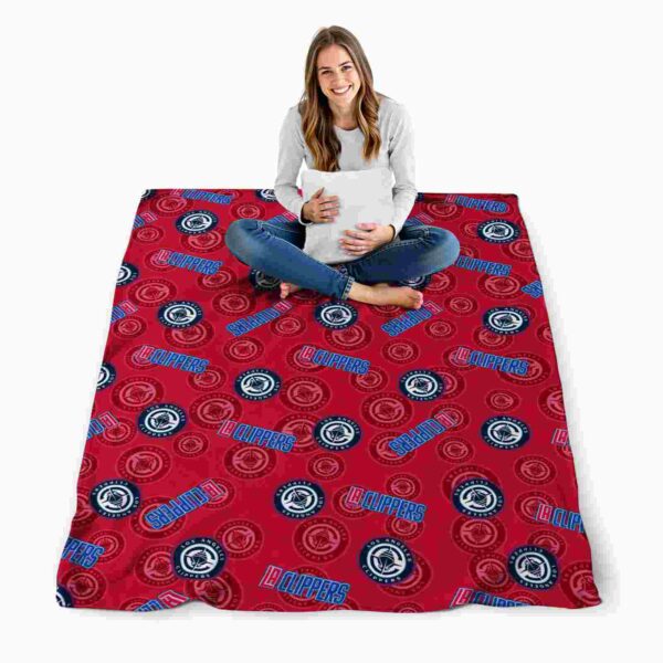 los angeles clippers diehard fans red blanket high quality