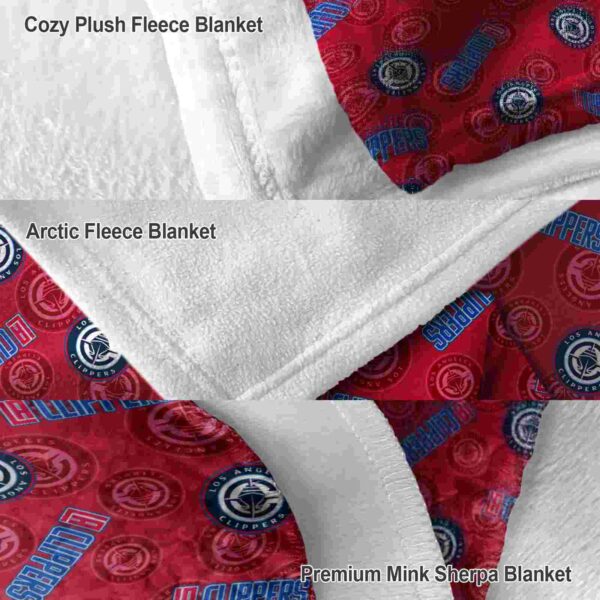 los angeles clippers diehard fans red blanket premium grade