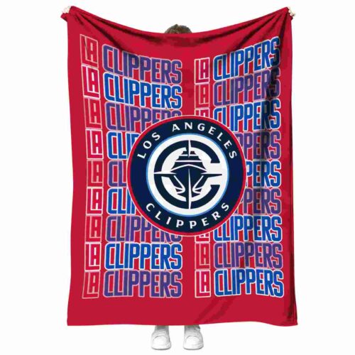 los angeles clippers fan pride red blanket best selling