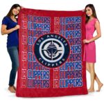 los angeles clippers fan pride red blanket best selling