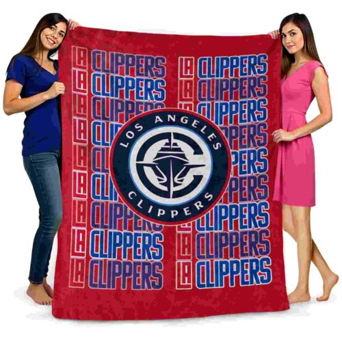 los angeles clippers fan pride red blanket fashion forward