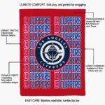 los angeles clippers fan pride red blanket best selling