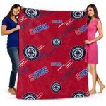 los angeles clippers fan spirit red blanket best selling