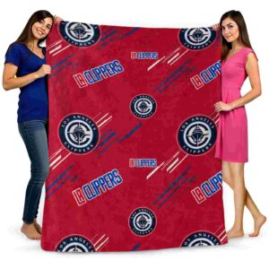 los angeles clippers fan spirit red blanket fashion forward