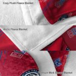 los angeles clippers fan spirit red blanket best selling