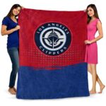 los angeles clippers gradient dots red blanket best selling
