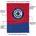 los angeles clippers gradient dots red blanket best selling