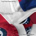 los angeles clippers gradient dots red blanket best selling