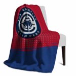 los angeles clippers gradient dots red blanket best selling
