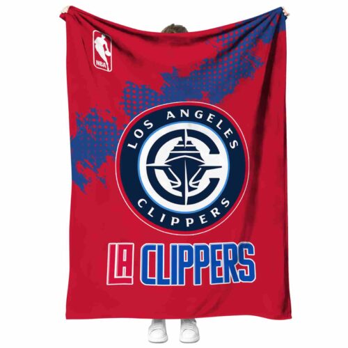 los angeles clippers grunge texture red blanket best selling