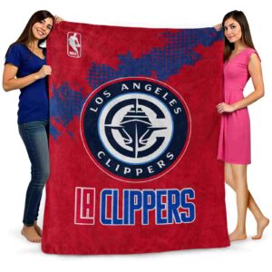 los angeles clippers grunge texture red blanket fashion forward