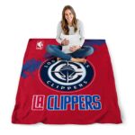 los angeles clippers grunge texture red blanket best selling