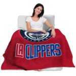 los angeles clippers grunge texture red blanket best selling